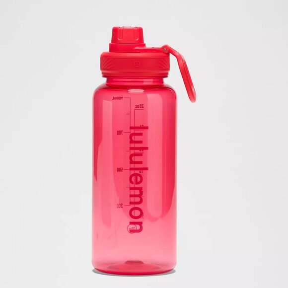 NWT Back to Life Clear Water Bottle 32oz - Lululemon Red - Picture 1 of 7